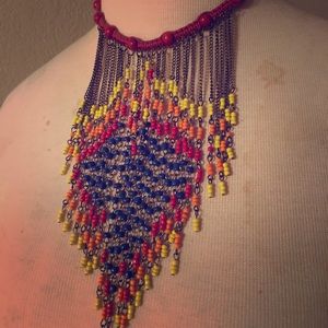 Free People Beaded Choker Necklace